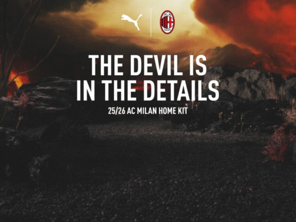 Nuova prima maglia Milan 2025-2026