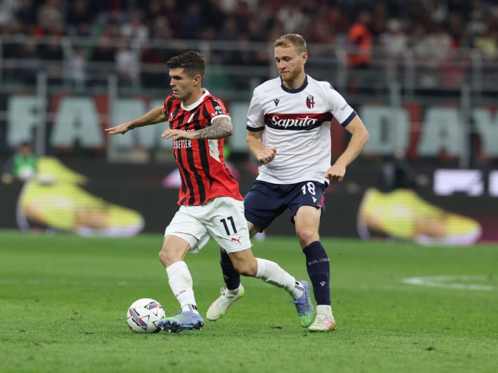 Pulisic Pobega Milan-Bologna 3-1 Serie A 2024-2025