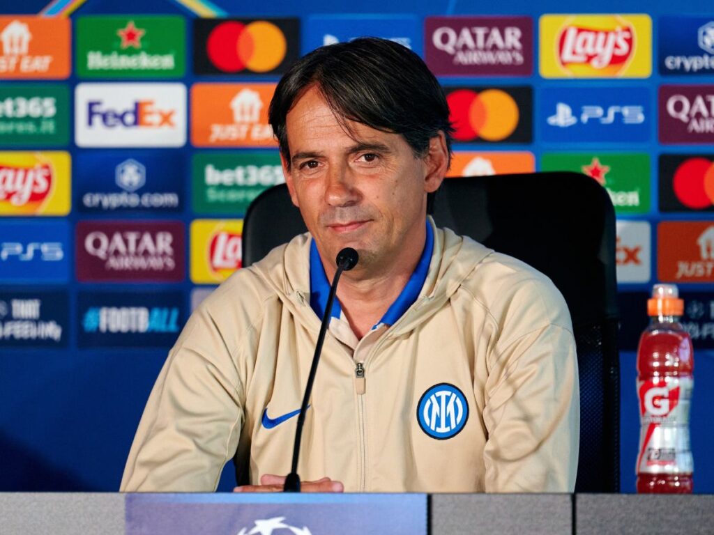 Simone Inzaghi Inter conferenza stampa Champions League