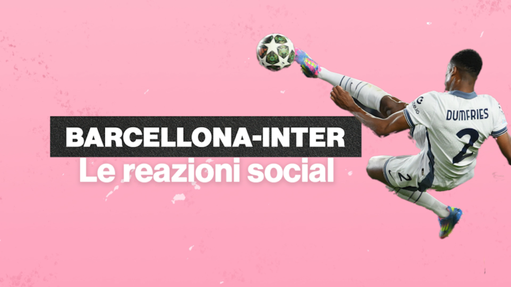 Champions League Barcellona Inter reazioni social tifosi