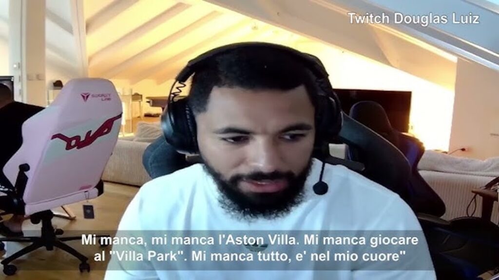 Juventus Douglas Luiz Aston Villa diretta Twitch