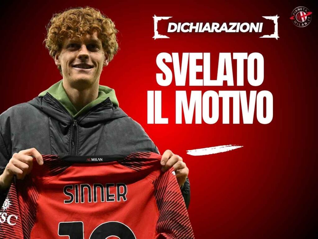 Il giornalista rivela: "Ecco come Sinner è diventato grande tifoso del Milan"