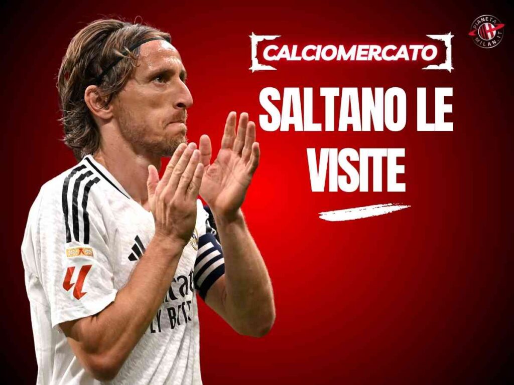 Calciomercato Milan, saltano le visite mediche di Modric: ecco il motivo