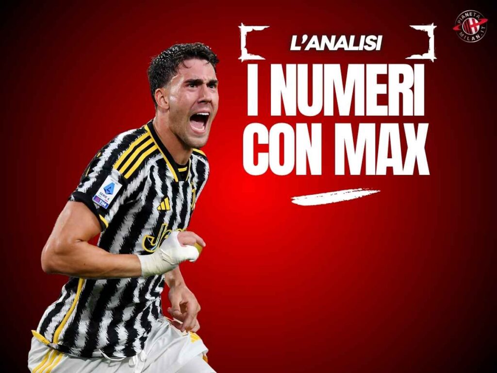 Milan, Vlahovic: come giocava con Allegri? Numeri molto chiari