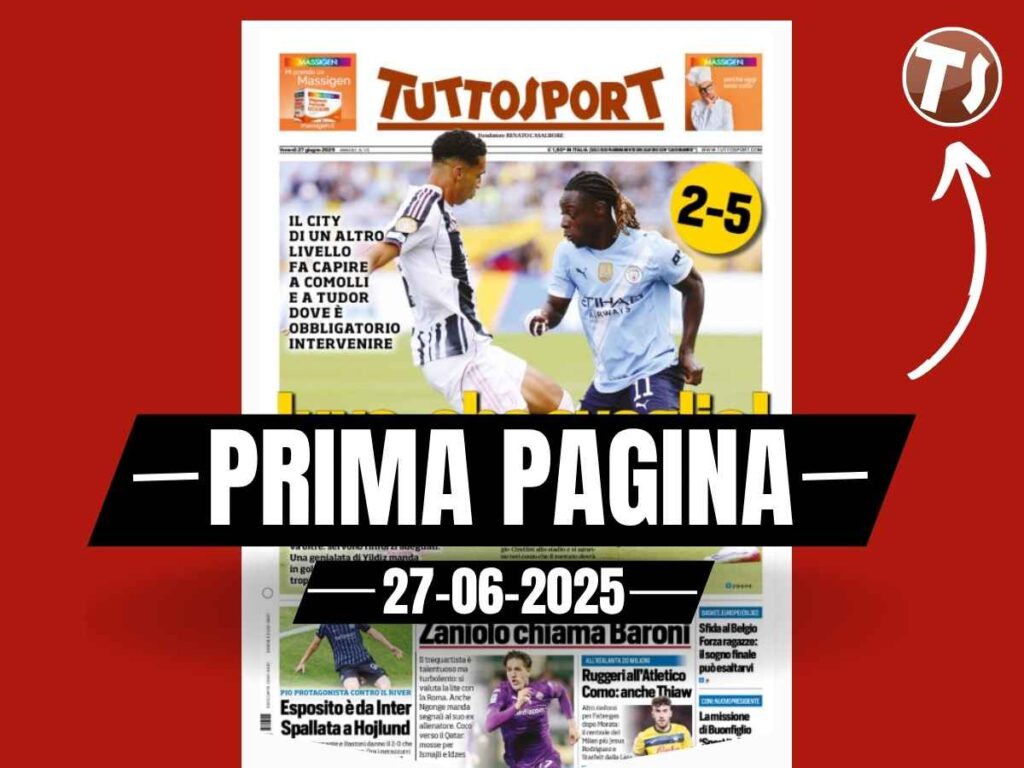 Prima pagina Tuttosport: Milan, Thiaw verso il Como