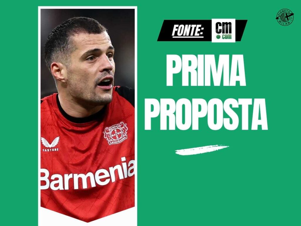 Calciomercato, ecco la prima offerta del Milan per Xhaka. Su Thiaw ...