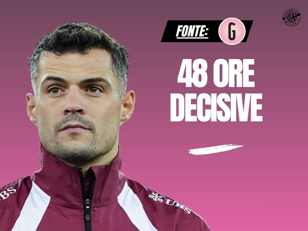 Granit Xhaka, centrocampista accostato al Milan 15/06/2025 PianetaMilan.it