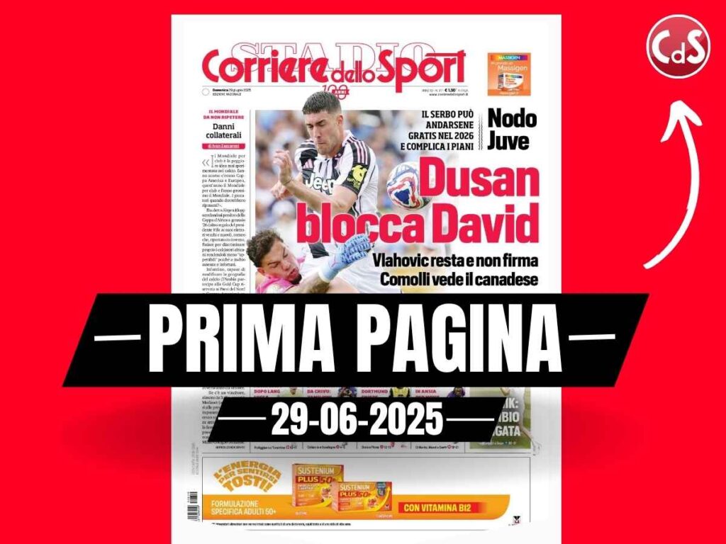 Prima pagina Corriere dello Sport: "Guirassy, il Milan gelato"