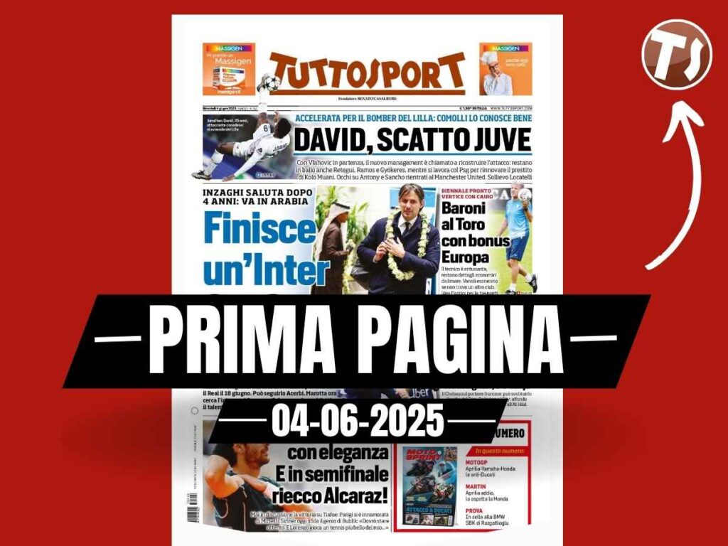 Prima pagina Tuttosport: "Milan-Modric si scalda. Via Maignan, c'è Vanja"