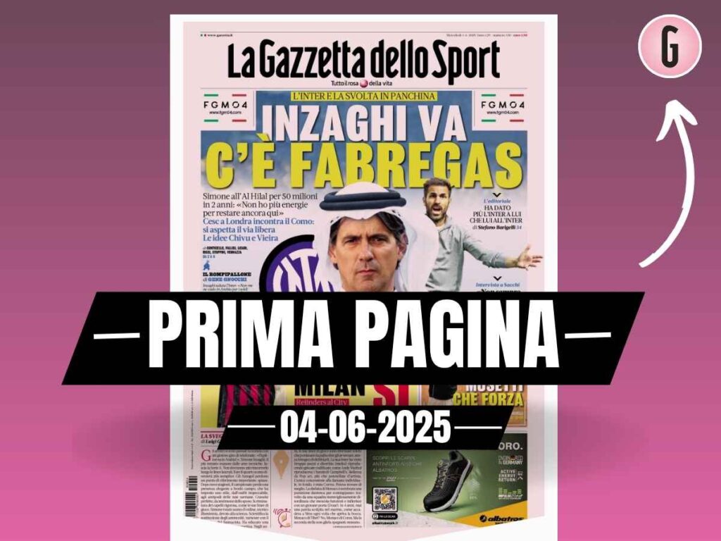 Prima pagina Gazzetta dello Sport: "Modric-Milan, sì! Blitz di Tare"