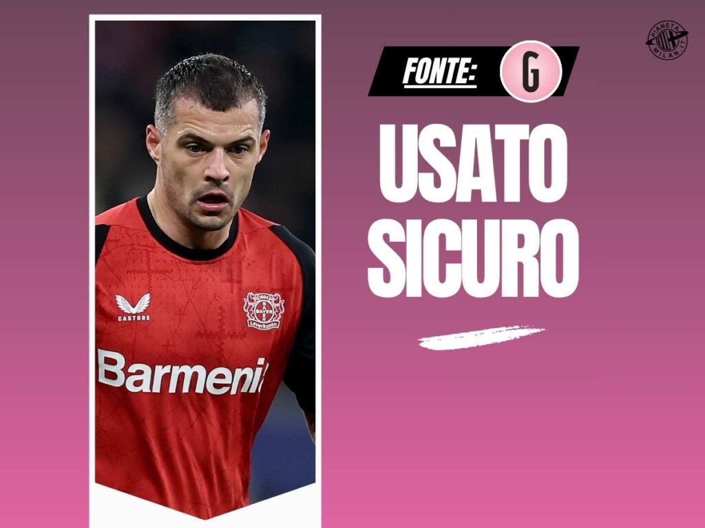 Calciomercato Milan, si lavora con ottimismo su Xhaka: la situazione