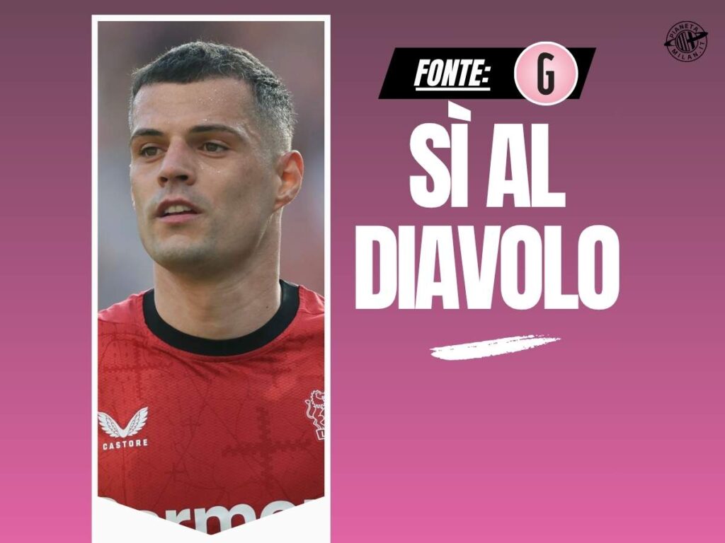 Calciomercato Milan, accelerata per Xhaka: lo svizzero apre ai rossoneri