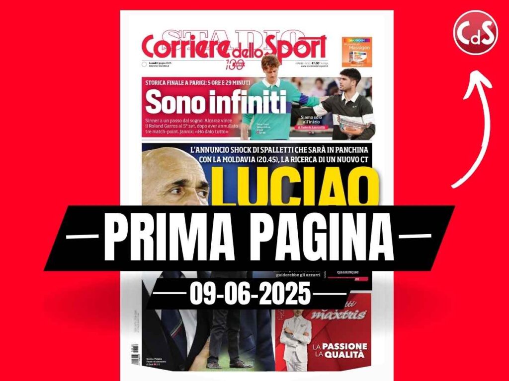 Prima pagina Corriere dello Sport: "Italia, Spalletti esonerato"