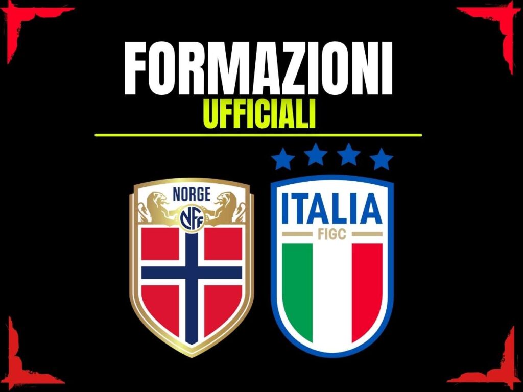 Formazioni Ufficiali Norvegia-Italia 06-06-2026