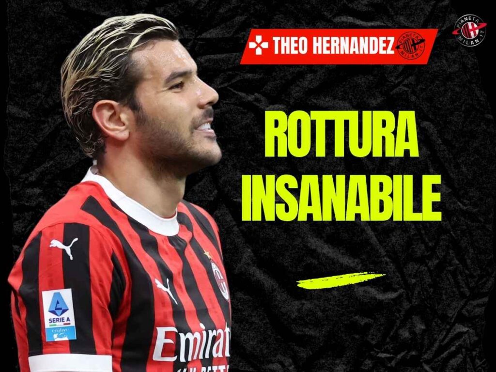 Milan, rottura totale con Theo Hernandez: "Si allenerà con i fuori rosa"
