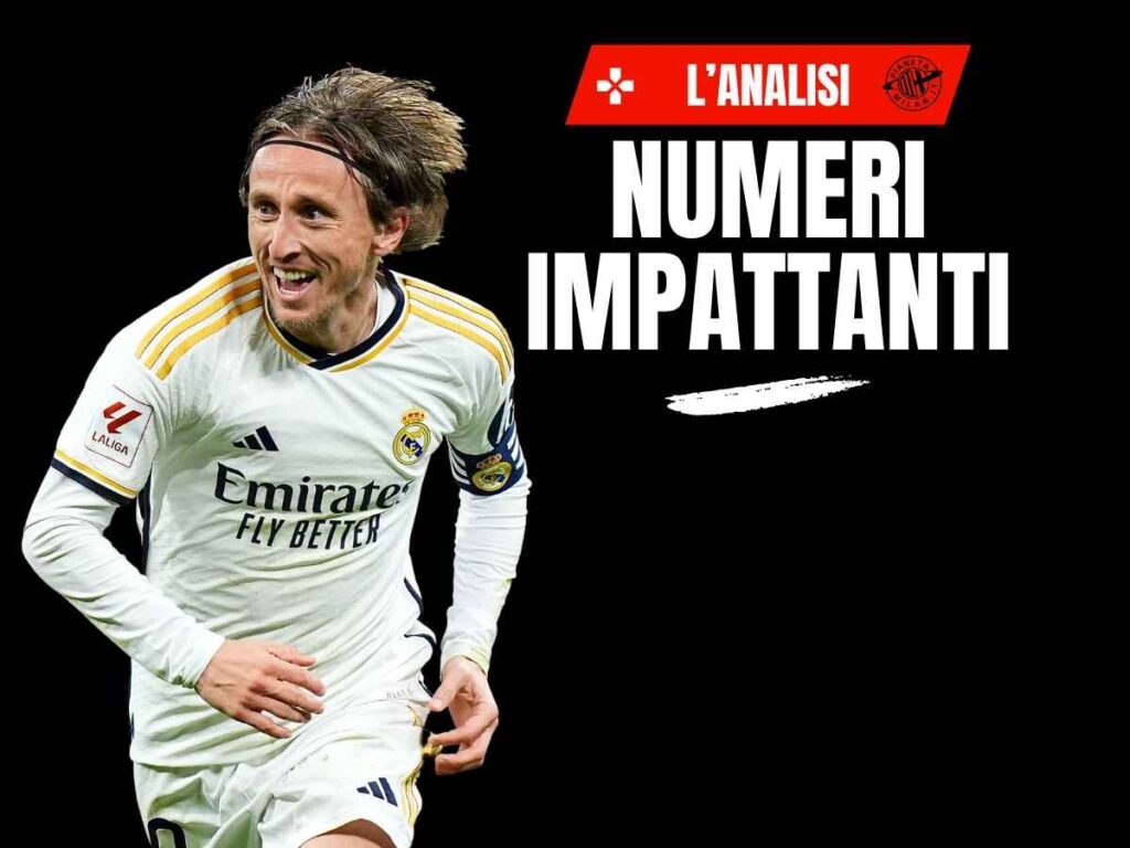 Milan, Modric: le statistiche sorprendono! Ecco perché è un grande si