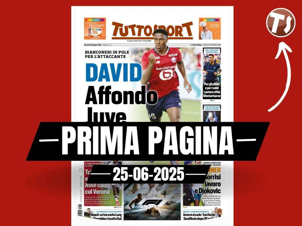 Prima pagina Tuttosport: "Milan, tutto su Jashari"