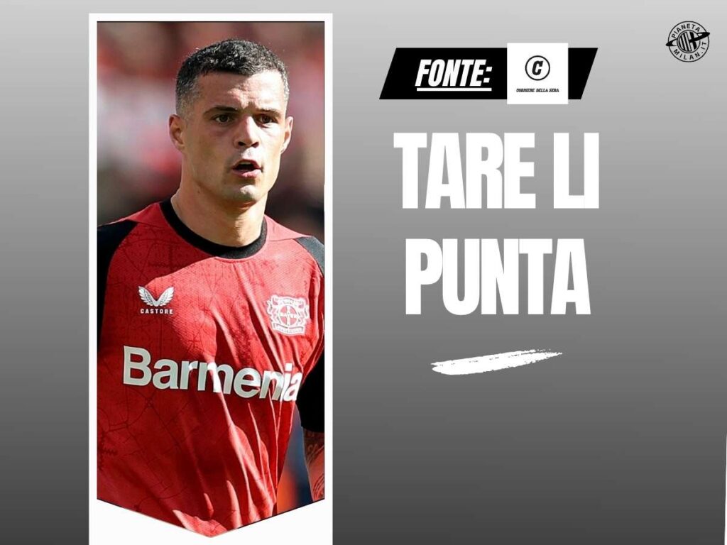 Calciomercato AC Milan Xhaka Djimsiti Corriere della Sera 8 giugno 2025