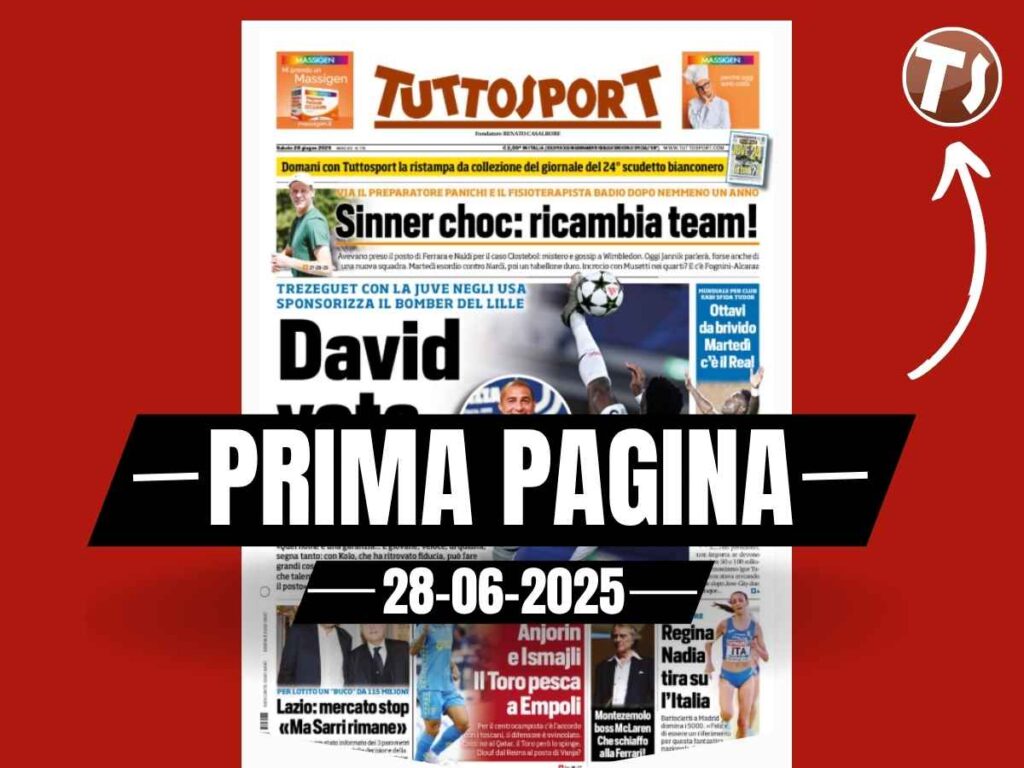 Prima pagina Tuttosport: calciomercato in Serie A e non solo