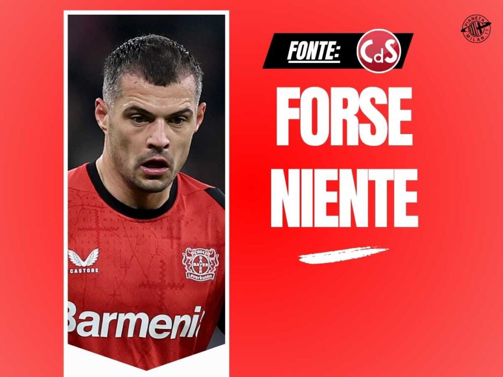 Calciomercato Milan, il nome di Xhaka perde quota: ecco i due motivi