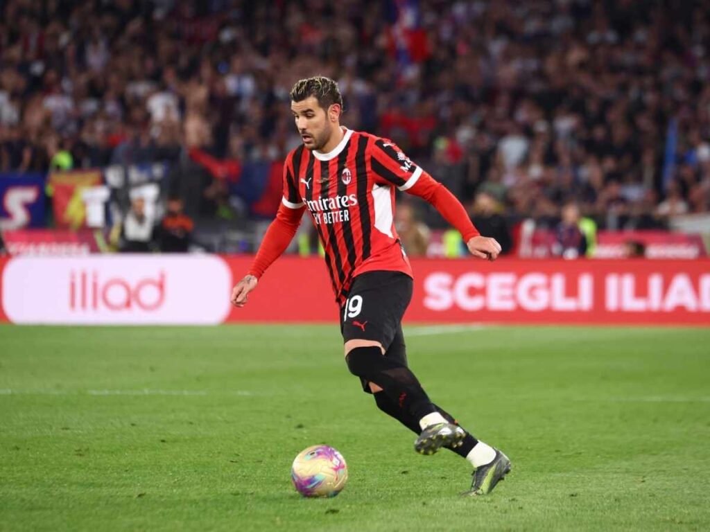 Theo Hernández AC Milan Milan-Bologna 0-1 Coppa Italia 2024-2025