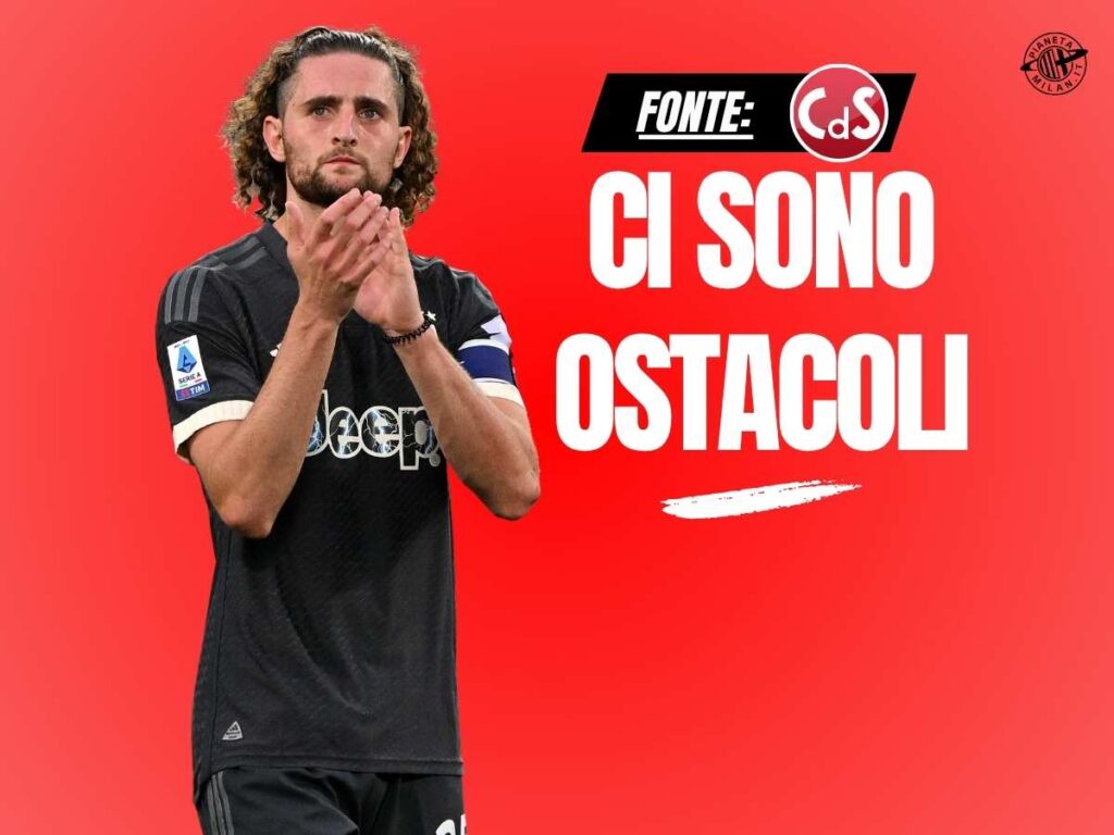 Calciomercato Milan, Rabiot: ostacolo commissioni e la carta Bennacer