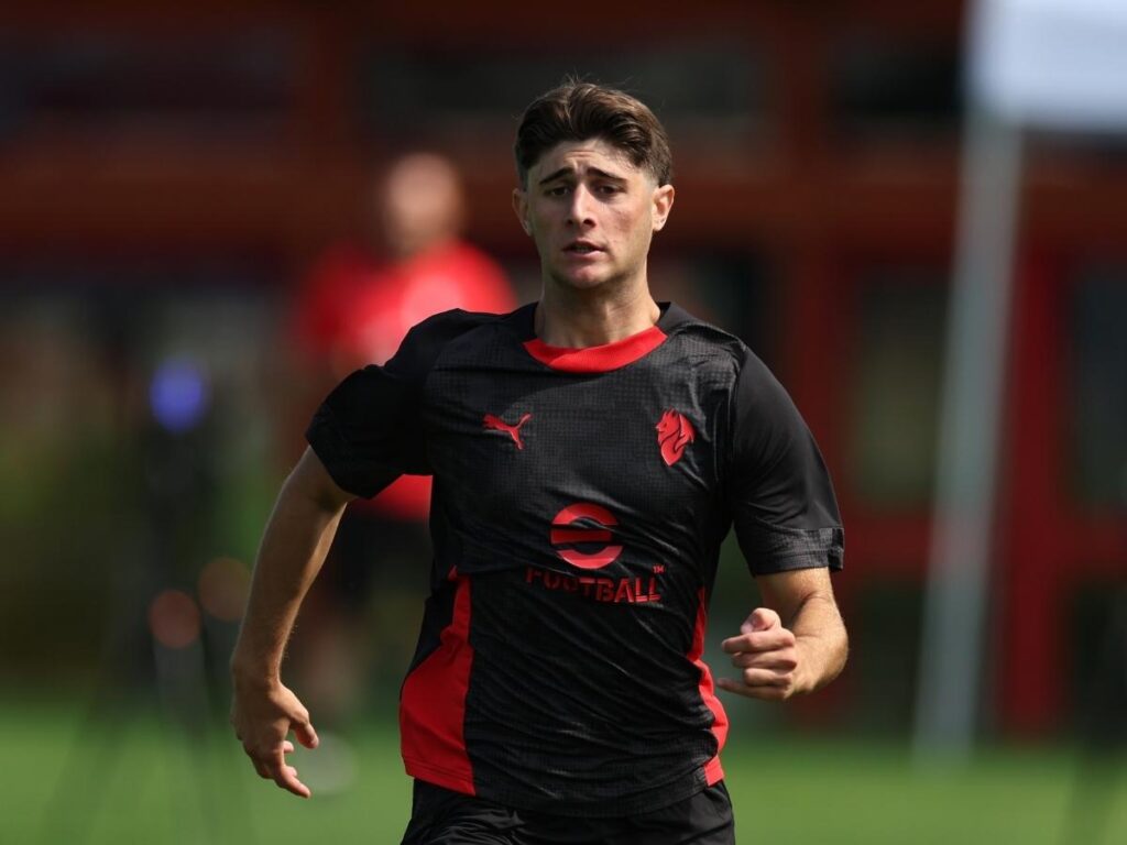 Mattia Liberali AC Milan allenamento Milanello