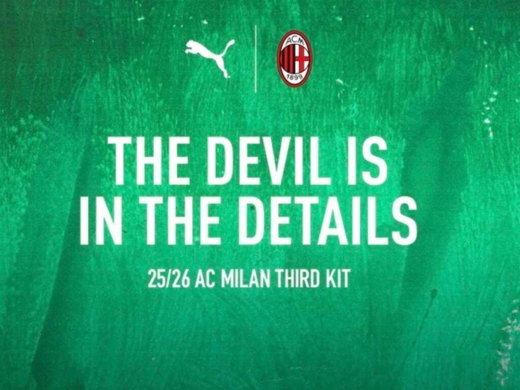 Nuova terza maglia AC Milan 2025-2026