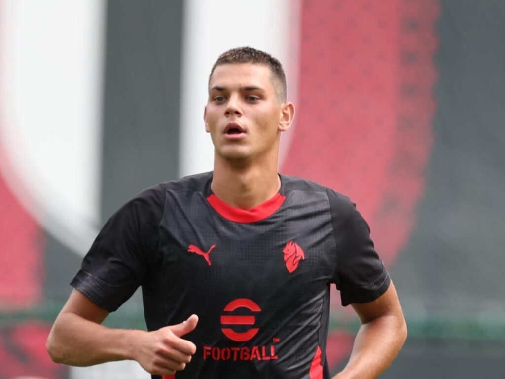 Matteo Dutu, calciatore del Milan Primavera (getty images)