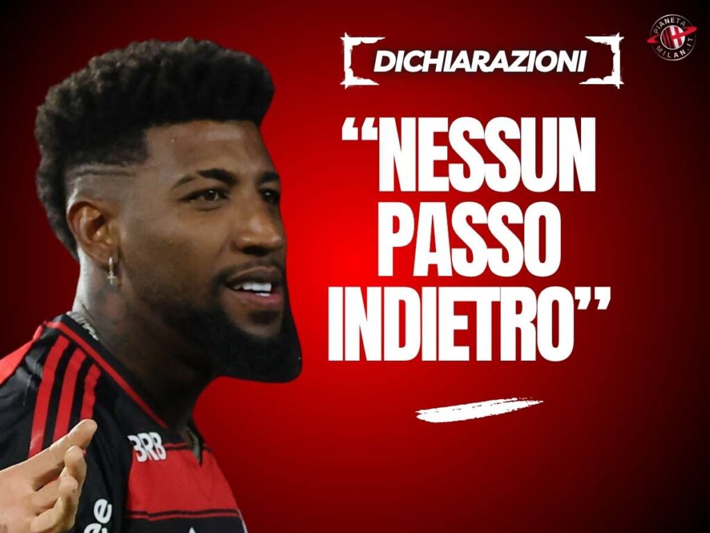 Milan, senti Emerson Royal: "Flamengo passo indietro? Il contrario. Avevo offerte ..."