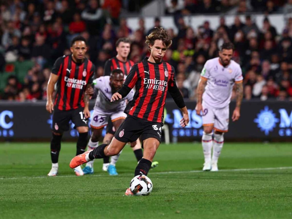 gol Christian Comotto AC Milan amichevole Perth Glory-Milan