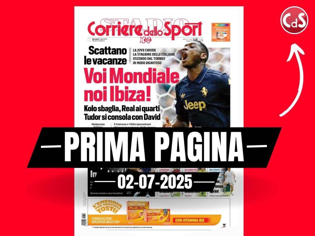 Prima pagina Corriere dello Sport: "L'Inter si spacca, Inzaghi ride"