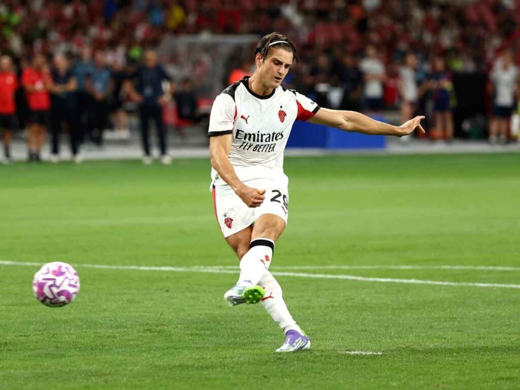 Lorenzo Colombo AC Milan amichevole Arsenal-Milan 1-0 Singapore
