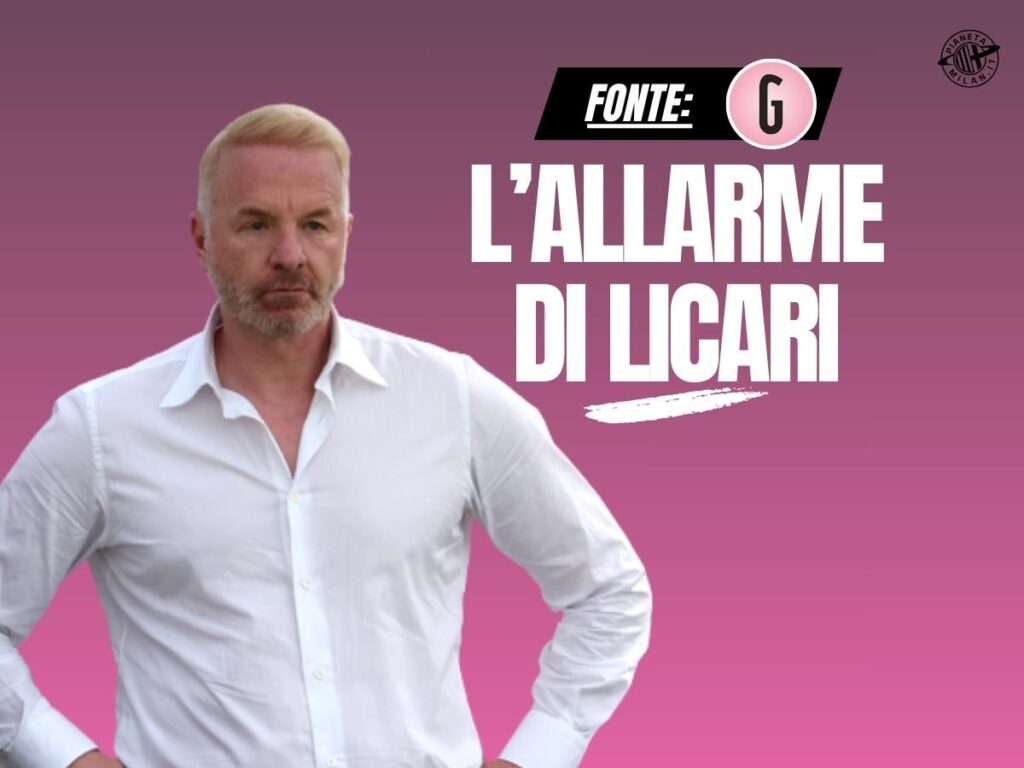 Milan, l'allarme di Licari: "Agire subito o si rischia un ridimensionamento"