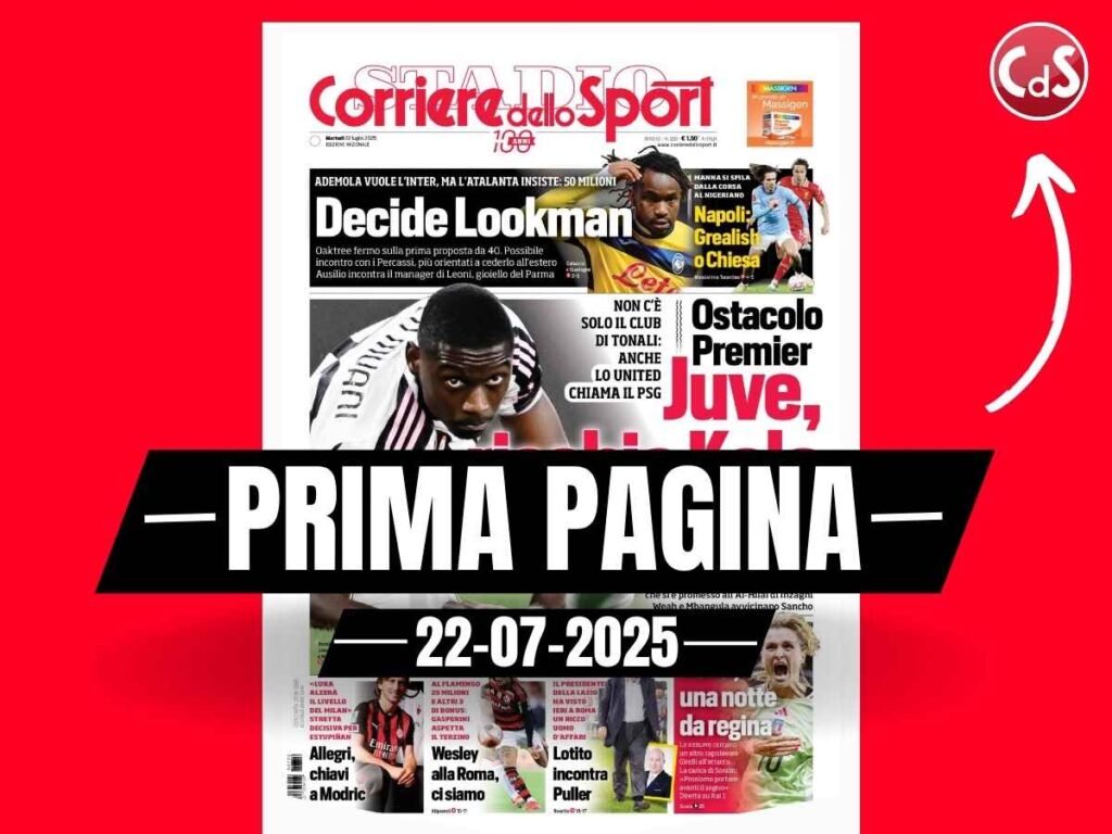 Prima pagina Corriere dello Sport: "Allegri, chiavi a Modric"
