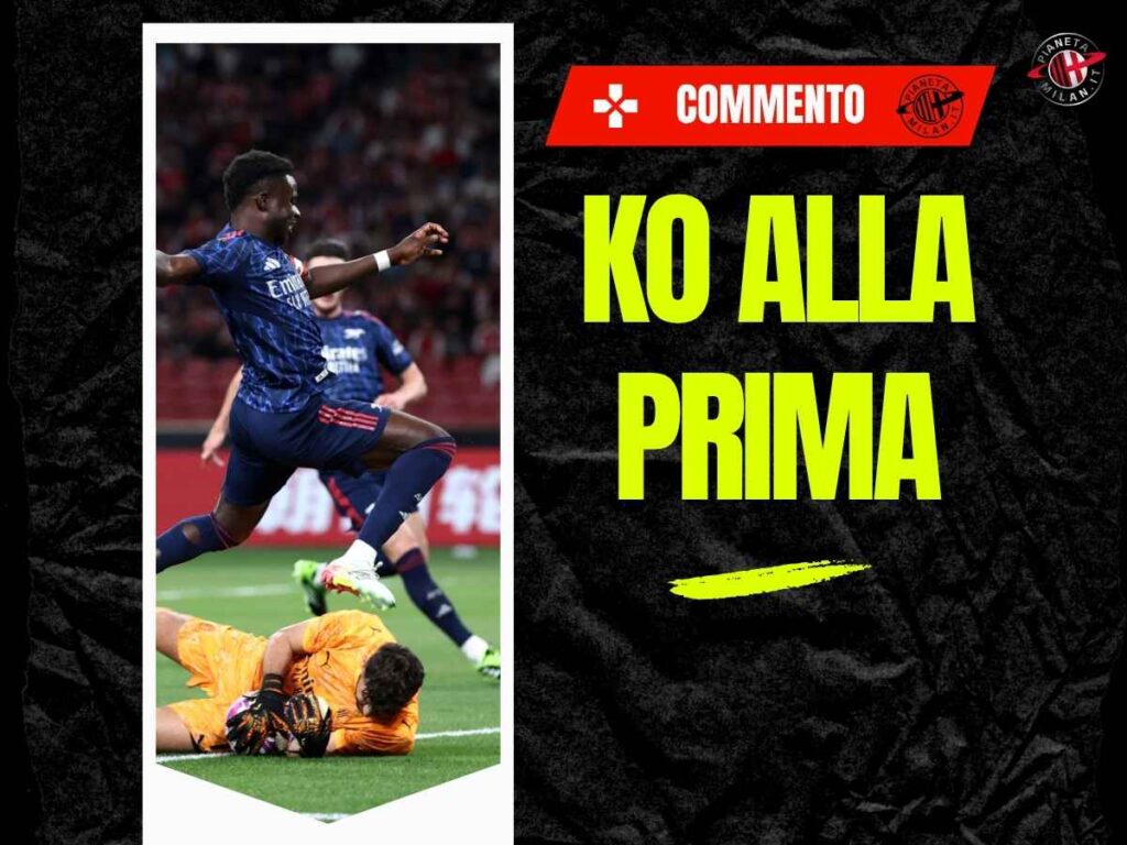 Amichevole Arsenal-Milan 1-0: sconfitta di corto muso, la decide Saka