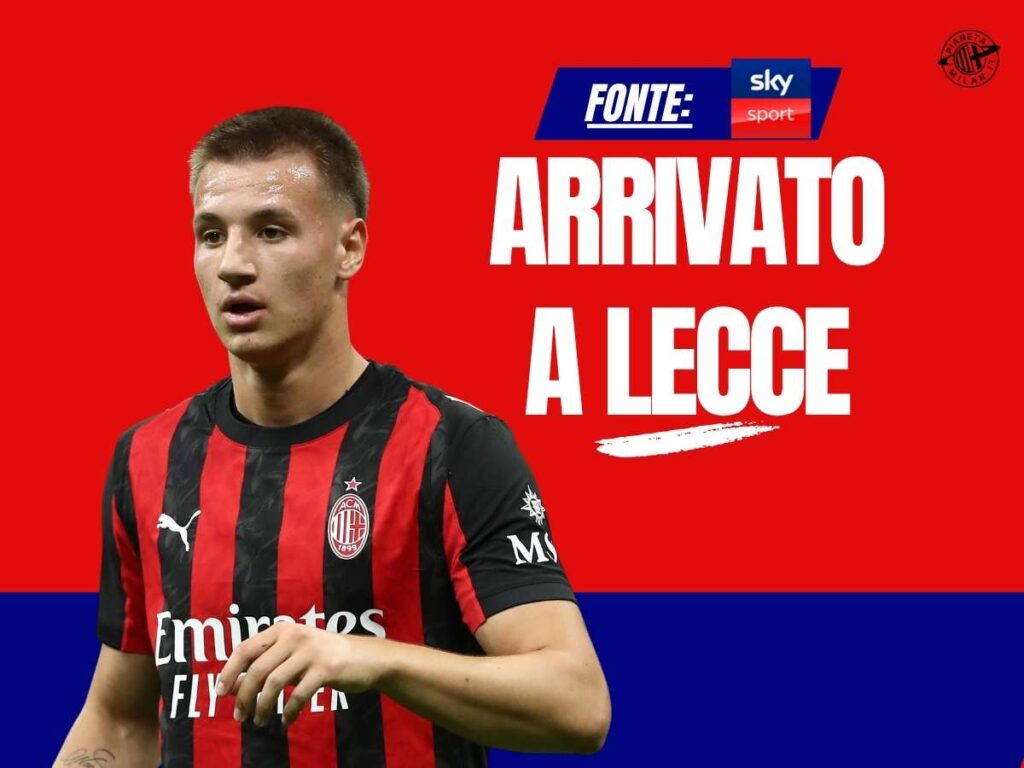 Calciomercato Milan, Camarda è a Lecce: ora visite e firma