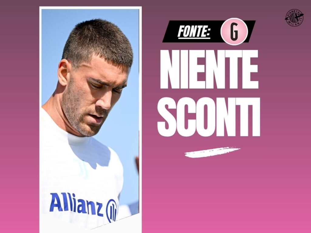 Calciomercato Milan, la Juventus ha fatto il prezzo per Vlahovic