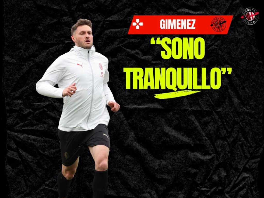 Milan, Gimenez sul futuro: "Il piano è che rimanga. Voglio dare il meglio di me"
