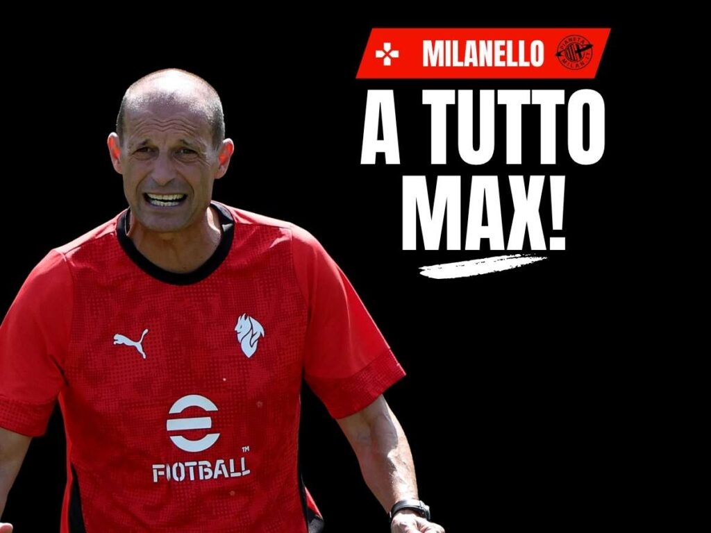 Allenamenti Milan, Allegri: "Così spacco la porta!". La carica di Max | VIDEO