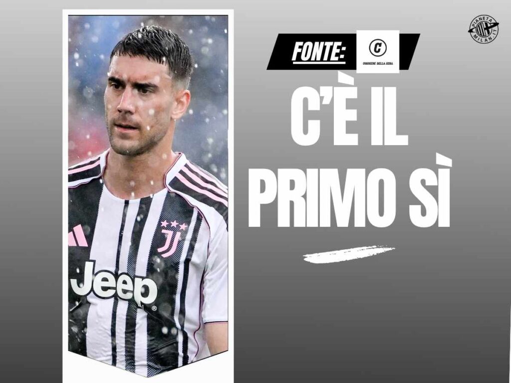 Calciomercato Milan, avanti su Vlahovic! Retroscena e indiscrezioni