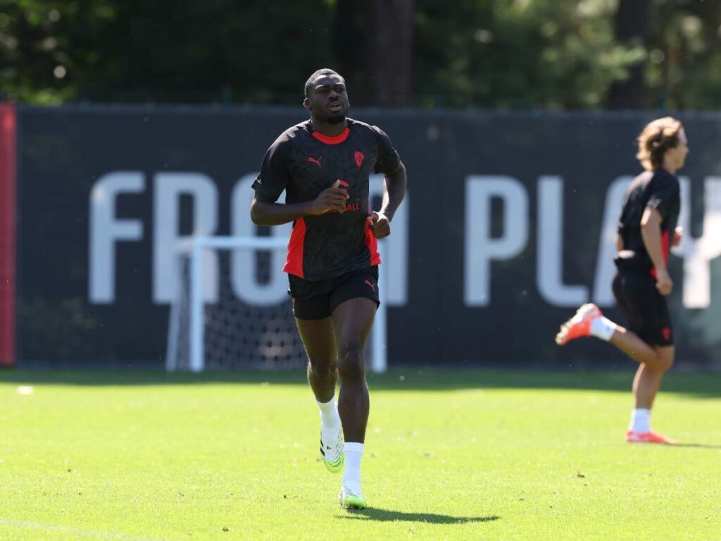 Youssouf Fofana AC Milan allenamento Milanello