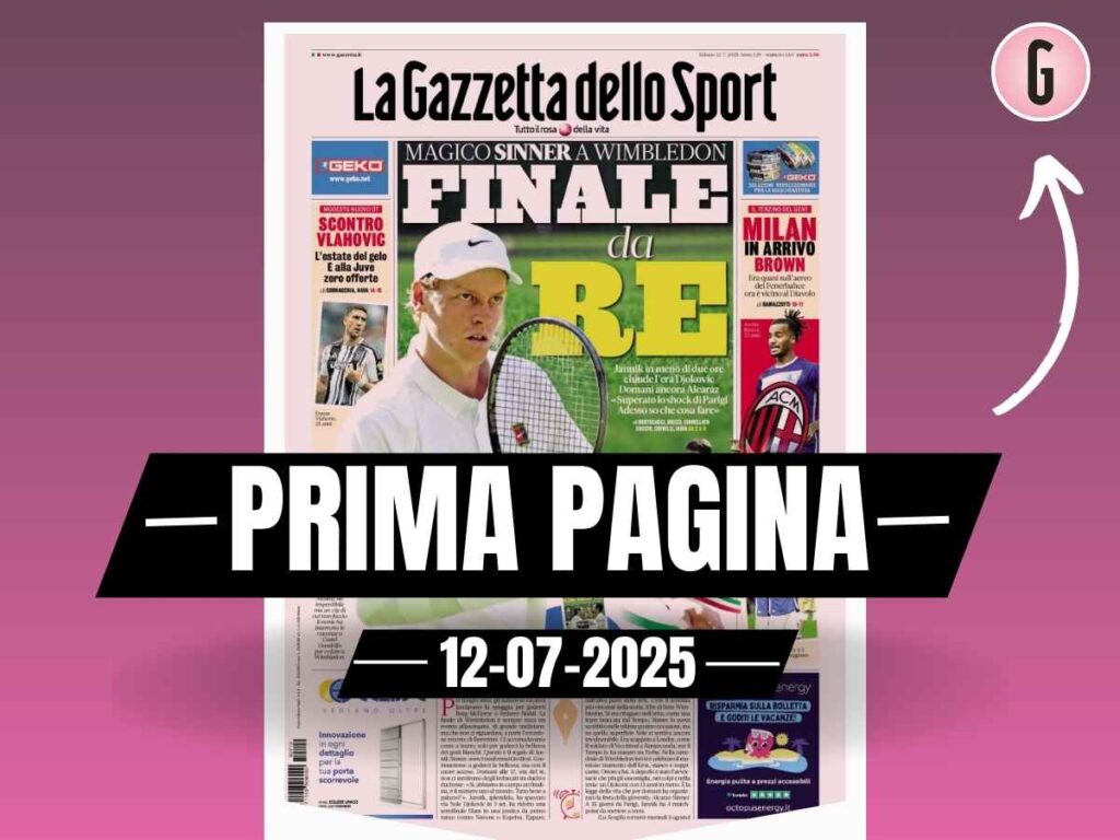 Prima pagina Gazzetta dello Sport: "Milan, in arrivo Brown"