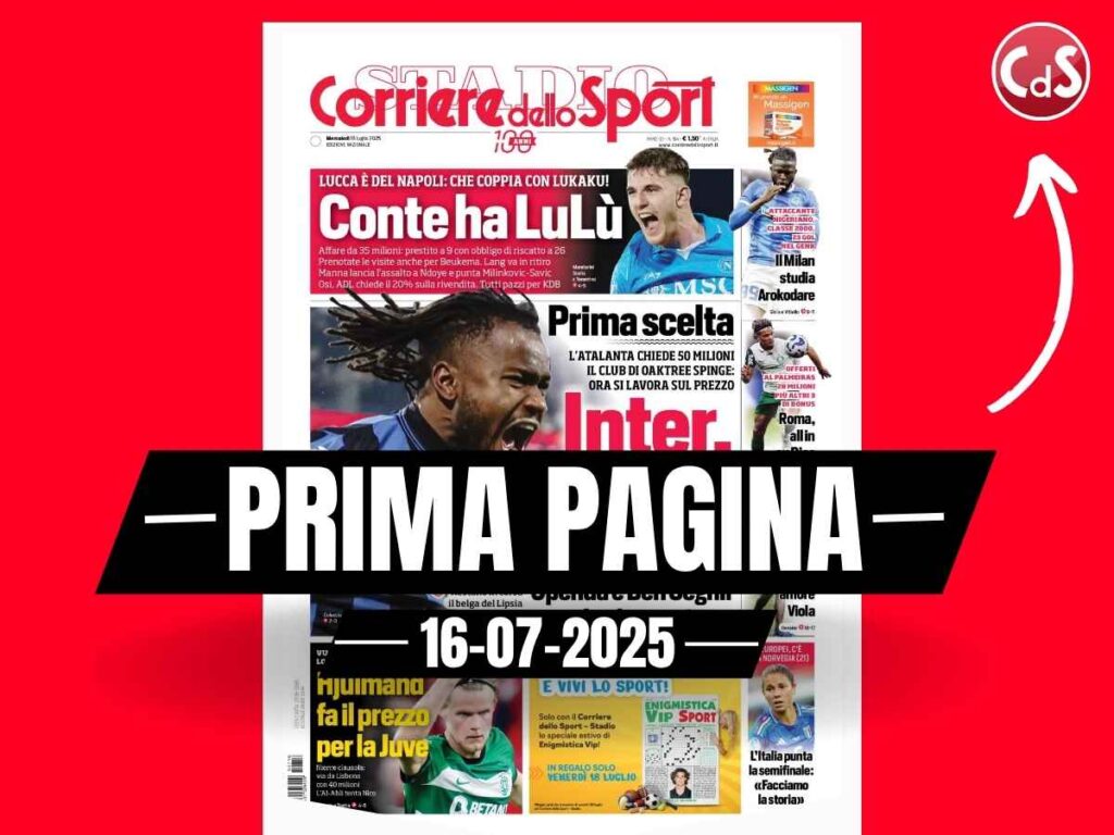 Prima pagina Corriere dello Sport: "Il Milan studia Arokodare"