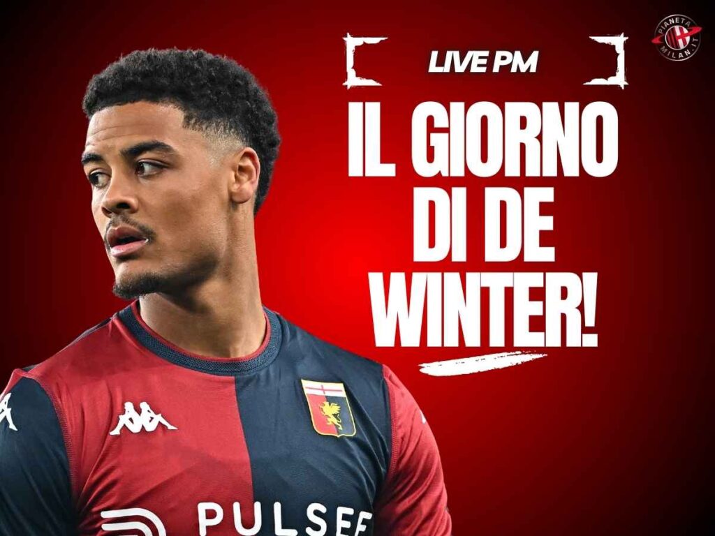 Calciomercato Milan, De Winter è arrivato a Milano! | LIVE NEWS