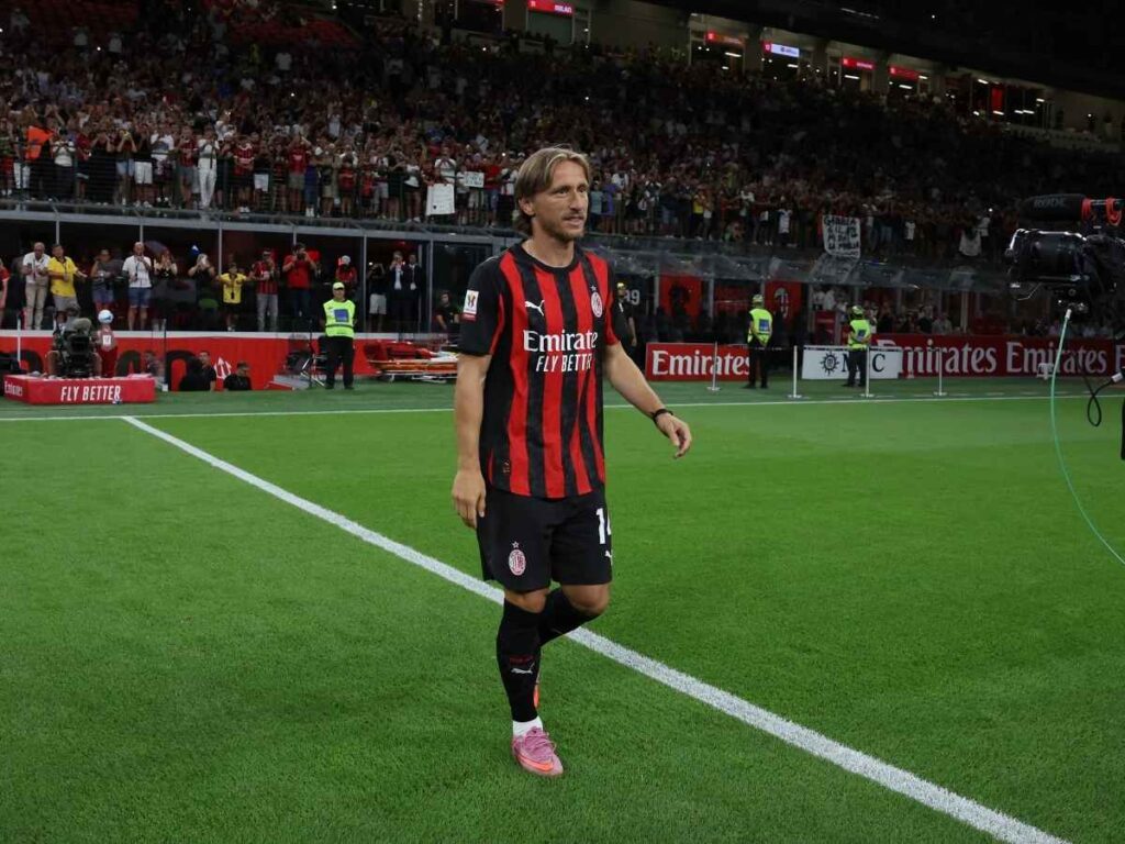 Luka Modric AC Milan Milan-Bari 2-0 Coppa Italia 2025-2026