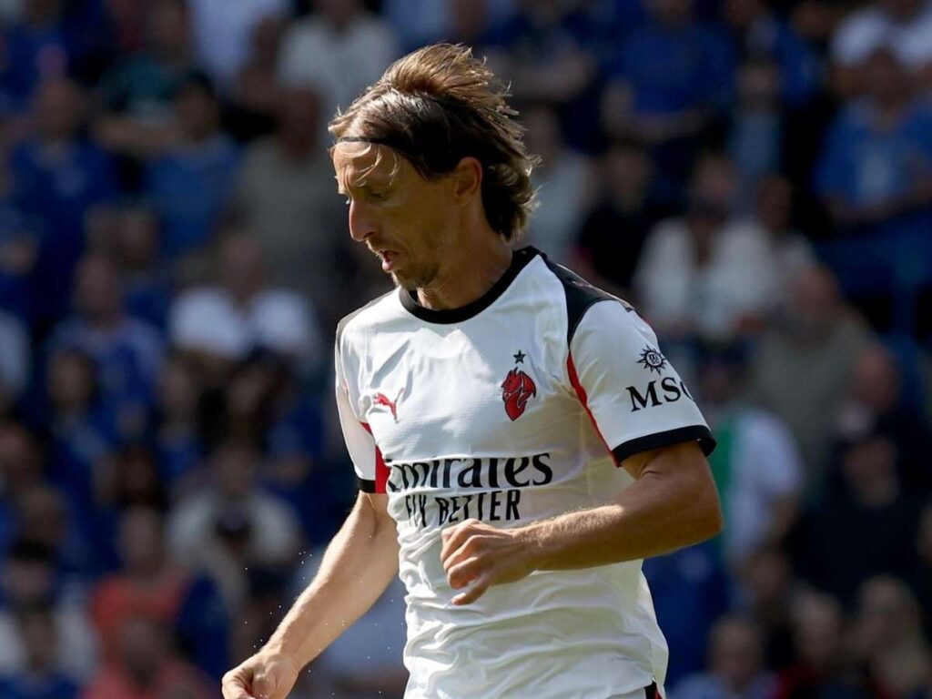 Luka Modric AC Milan amichevole Chelsea-Milan 4-1