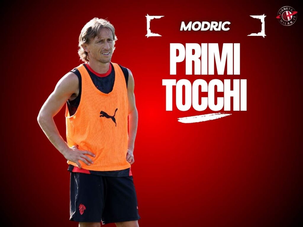 Allenamenti Milan, il primo giorno di Modric: subito lavoro col pallone | VIDEO