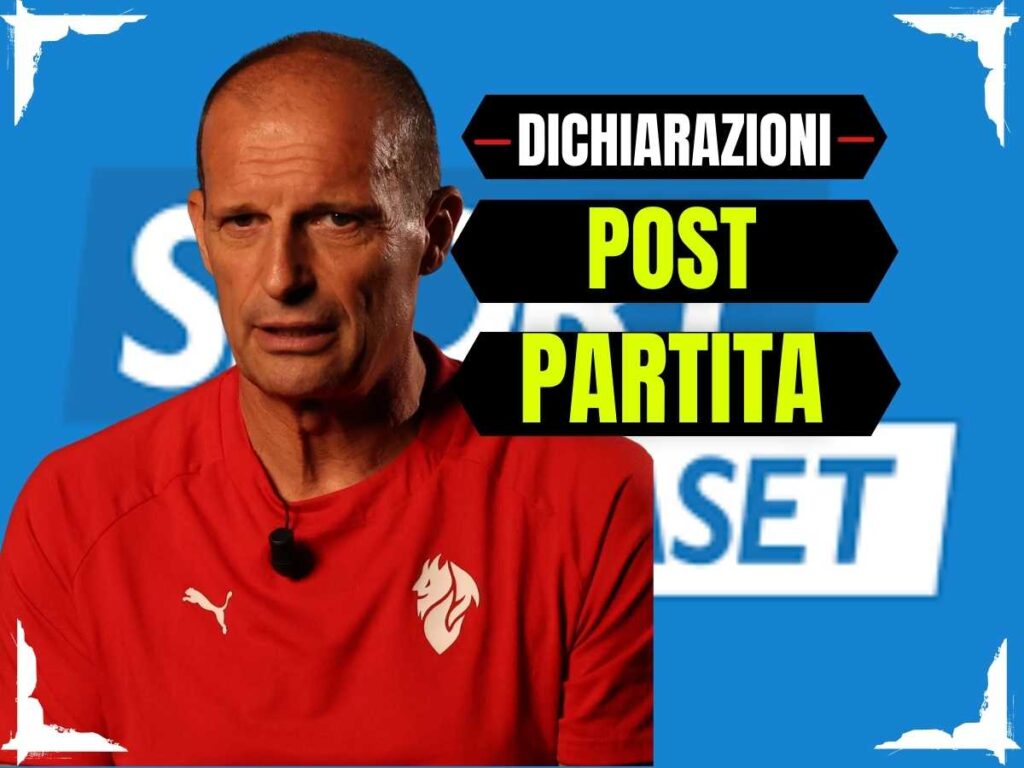 Massimiliano Allegri AC Milan post-partita SportMediaset 2025-2026