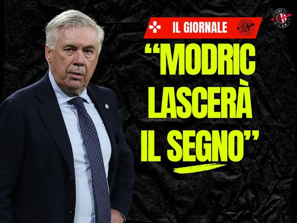 Milan, Ancelotti: "Modric lascerà il segno. Allegri una figura importante"
